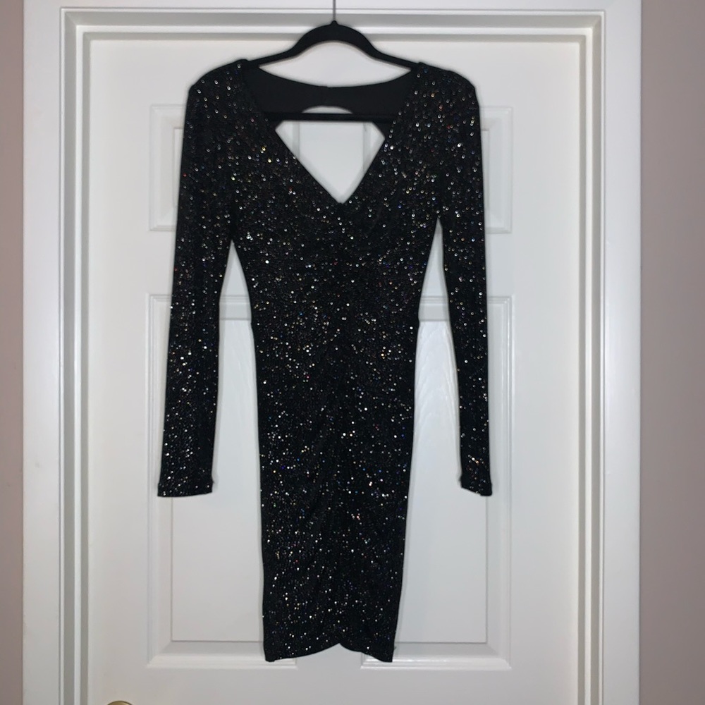 Short sparkly cocktail dress